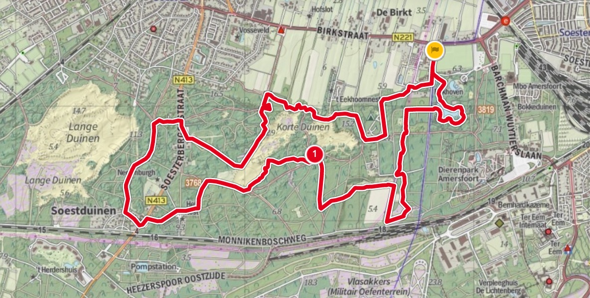 Soester Duinen routekaart