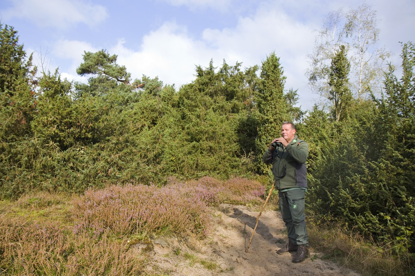 Boswachter Nico Arkes van Staatsbosbeheer