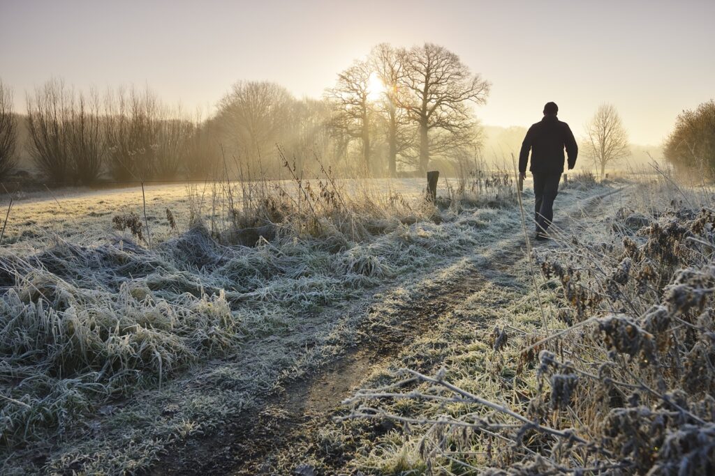 wandelaar bij de Daminkes